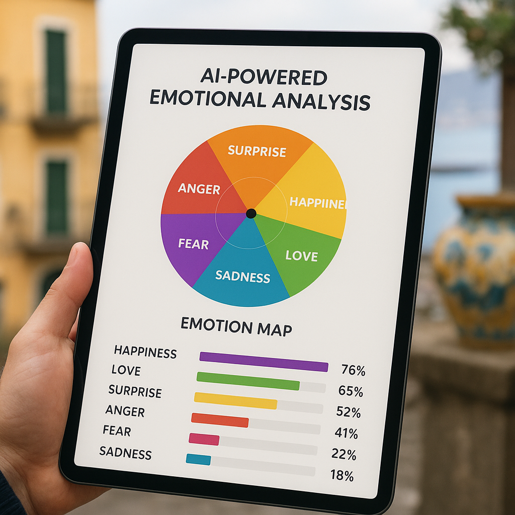 AI-powered emotional analysis interface.